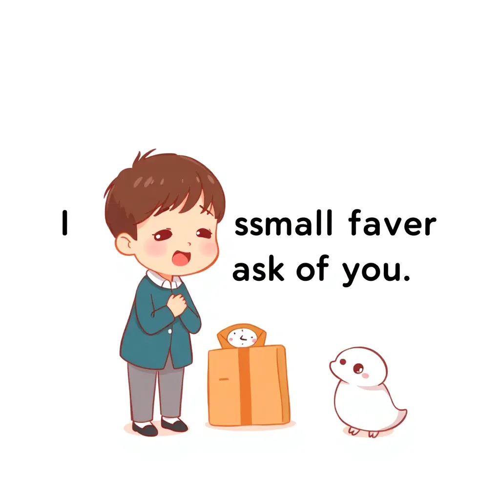 「ちょっと」おねがいがあるんですが