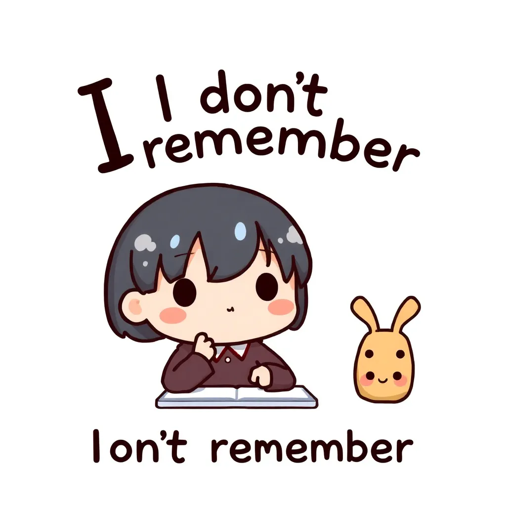 おぼえていません